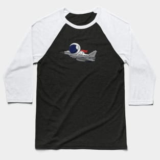 Jet Fighter and Astronaout Baseball T-Shirt